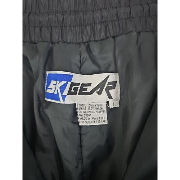 Ski Gear ~Men's Size L~ Black Adjustable Waist Zip Back-Pocket Snow Ski Pants. - Picture 2 of 16